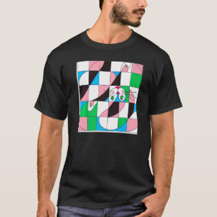 Camiseta Gato esquisito meme miau gatinho fofo ilusão óptic