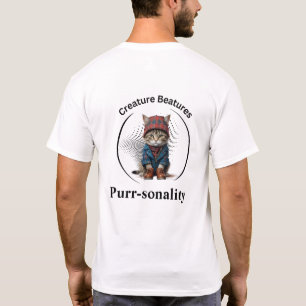 Camiseta Gato esquisito no Escócia Tartan   Engraçado Sarca