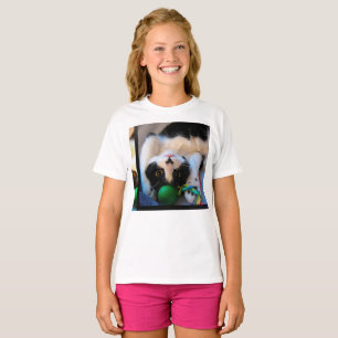 Camiseta Gato está deitado na cama