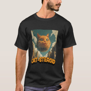 Camiseta Gato Esteroide - Gatos como um Asteroide - Ilustra