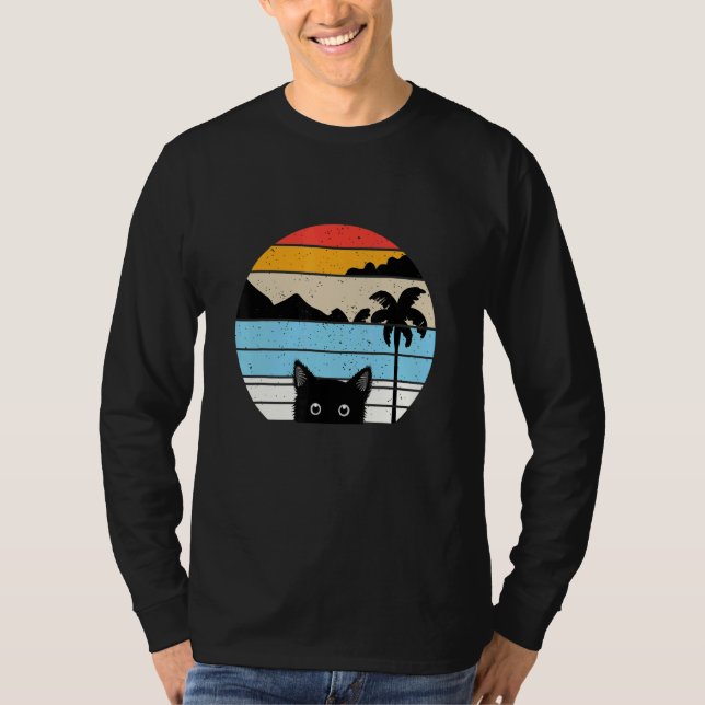 Camiseta Gato Estilo Retro Animal 5 (Frente)