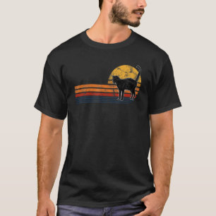 Camiseta Gato Estilo Vintage Anos Oitenta Gato Retro Desgas