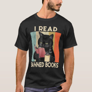 Camiseta Gato Eu Li Livros Proibidos Fofos Amantes de Leitu
