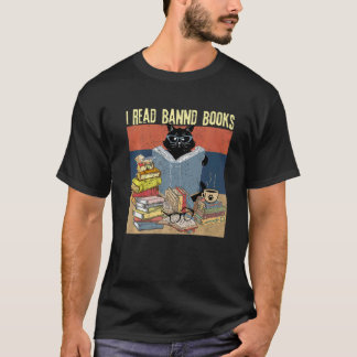 Camiseta Gato Eu Li Livros Proibidos Fofos Amantes de Livro