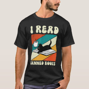 Camiseta Gato Eu Li Livros Proibidos Livres de Leitura Livr