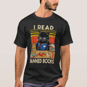 Camiseta Gato Eu Li Livros Proibidos Livros de Vermes Livro