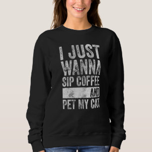 Camiseta Gato Eu Só Quero Café E Pet Meu Gato