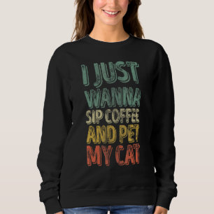 Camiseta Gato Eu Só Quero Café E Pet Meu Gato