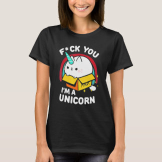 Camiseta Gato Eu Sou Um Freak De Unicórnio Você Penugem Pen