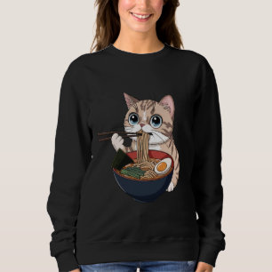 Camiseta Gato exótico de pêlo curto engraçado comendo macar