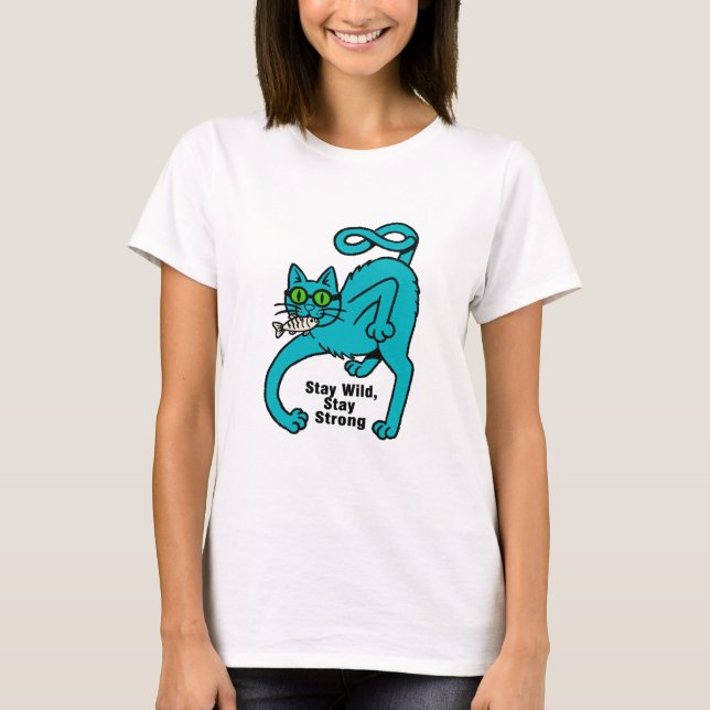 Camiseta Gato Expressivo Excêntrico (Frente)