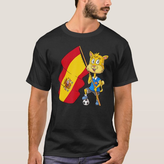 Camiseta Gato Fã da Espanha (Frente)