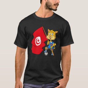 Camiseta Gato Fã da Tunísia
