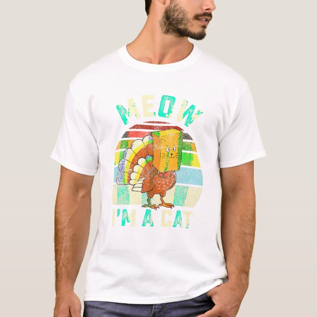 Camiseta Gato Falso Da Turquia Engraçado (Frente)