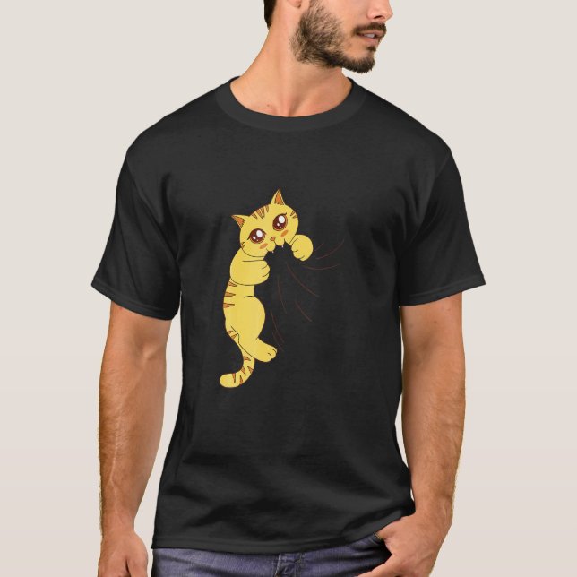 Camiseta Gato Faminto Come (Frente)