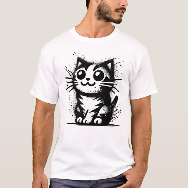 Camiseta Gato Feliz (Frente)