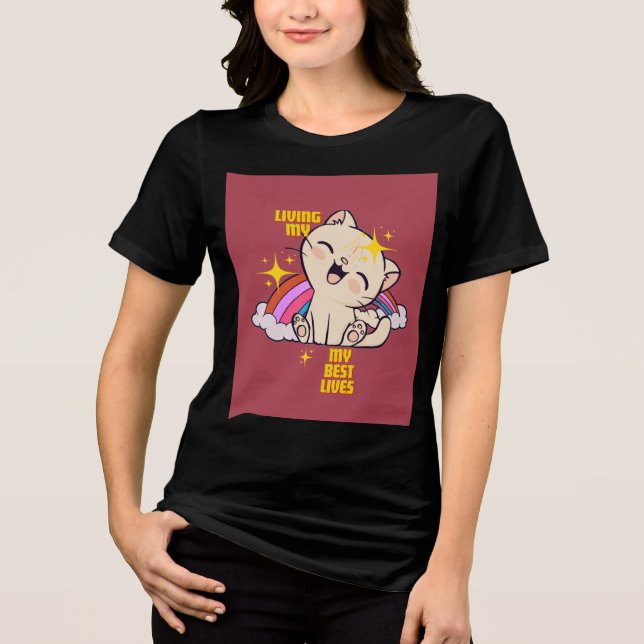 Camiseta Gato feliz (Frente)