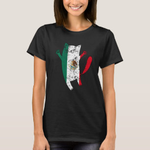Camiseta Gato Feliz Bandeira México México