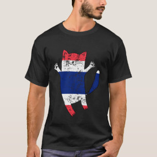 Camiseta Gato Feliz Bandeira Tailândia