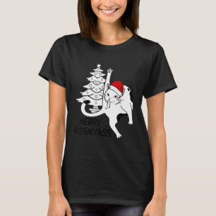 Camiseta Gato Feliz Beijaminho Gato Lambiando Bunda Gatinho