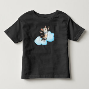 Camiseta Gato Feliz Brincando nas Nuvens