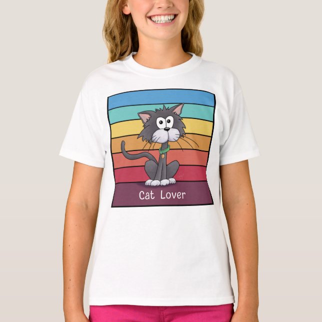 Camiseta Gato Festivo Lover (Frente)