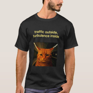 Camiseta Gato Fez Selfie na Subway Ideia de Meme Engraçado