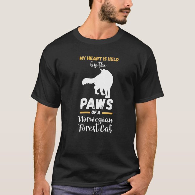 Camiseta Gato Floresta Norueguesa  5 (Frente)