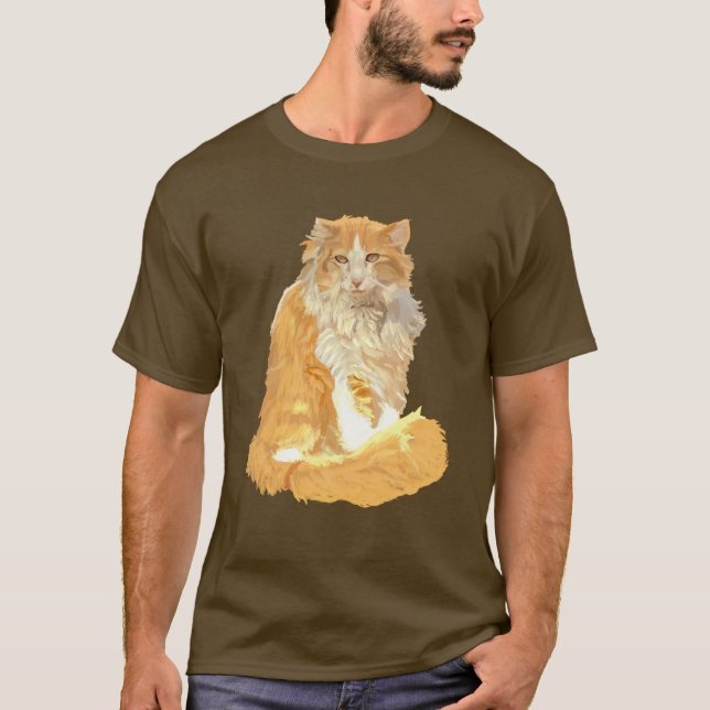 Camiseta Gato Florestal Norueguês (Frente)