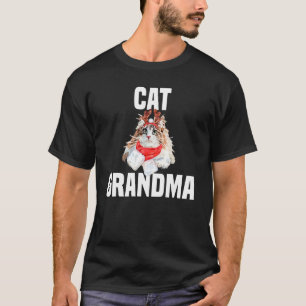 Camiseta Gato florestal norueguês fofo com fantasia de rena