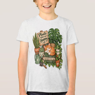Camiseta Gato Fofinho Amante de Plantas – Plantas Me Fazem