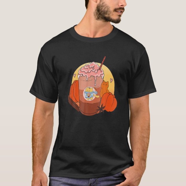 Camiseta Gato Fofo Ama Café com Leite de Tempero de Abóbora (Frente)