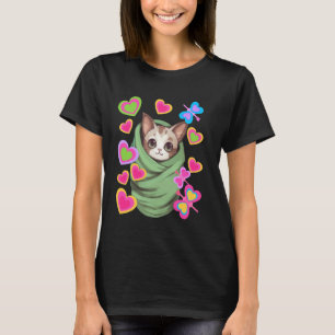 Camiseta Gato Fofo Bebê Gatos Gatinhos Crianças Criança B
