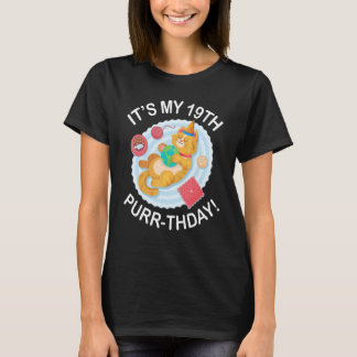 Camiseta Gato Fofo Brinquedos de Peixe para Dormir 19 Anos 