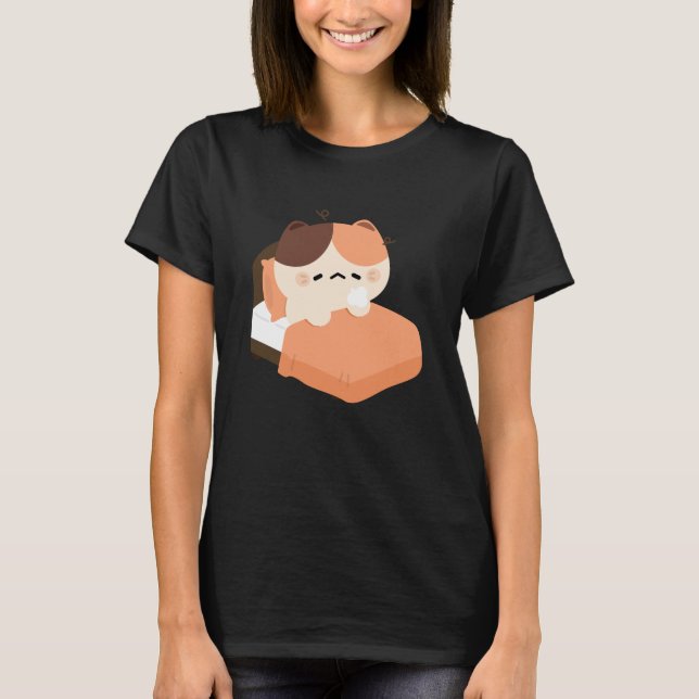 Camiseta Gato Fofo Cansado (Frente)