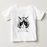 Gato Fofo com Peruca (Estilo 3) Arte Refinada