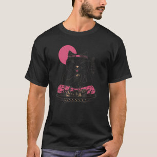 Camiseta Gato Fofo Comendo Sushi Animal Japão Comida Pet 2