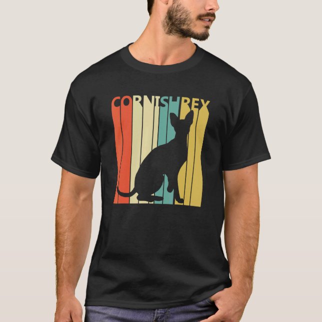 Camiseta Gato fofo Cornish Rex (Frente)