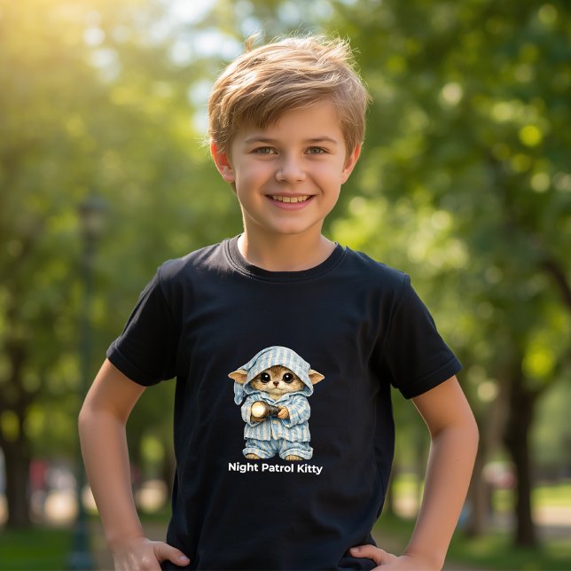 Camiseta Gato Fofo de Pijama (Criador carregado)