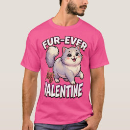 Camiseta Gato Fofo de São Valentim – Pelo-rito Meu Amor