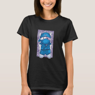 Camiseta Gato Fofo Disfarçado de Ninja