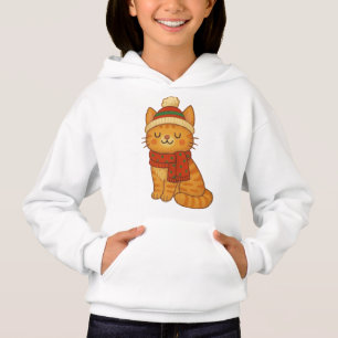 Camiseta Gato fofo e caprichoso de Natal/inverno