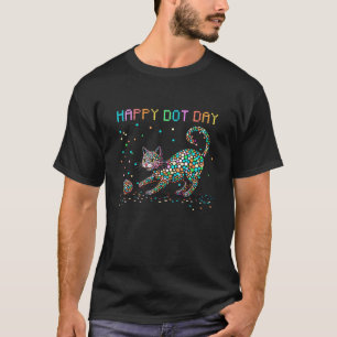 Camiseta Gato Fofo Feliz Dia PONTO Adoção de Pintura Felina