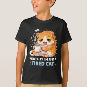 Camiseta Gato Fofo Kawaii Anime Engraçado Introvertido Gati