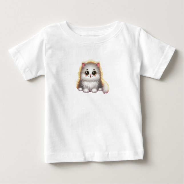 Camiseta Gato fofo num sonho (Frente)