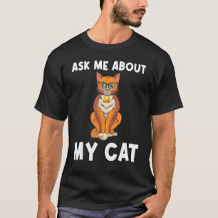 Camiseta Gato Fofo Para Homens Mulheres Gatinho Felino Anim