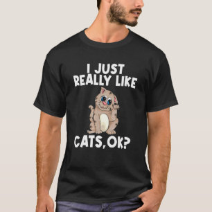 Camiseta Gato Fofo Para Homens Mulheres Meninas Meninos Fel