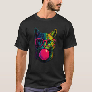 Camiseta Gato Fofo para Mulheres Amantes de Gatos Engraçado