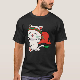 Camiseta Gato Fofo para Orgulhoso por ser Marroquino Futeb