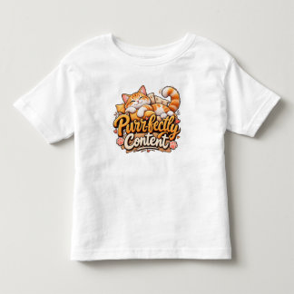 Camiseta Gato Fofo Perfeitamente Contente Infantil